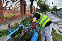 周全包管供水做好科场“护考人”